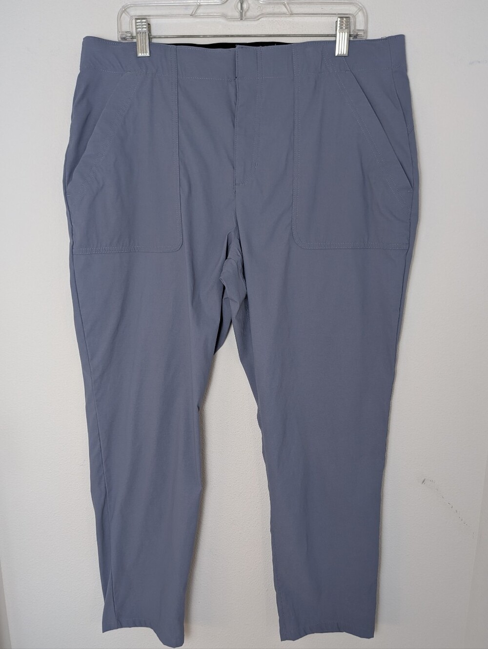 Eddie Bauer Women's Blue Ankle Pants Pockets Stretch Size 16 hiking outdoor